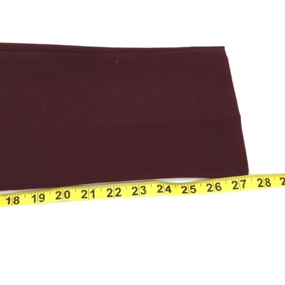 Talbots Cambridge Pull on Red Maroon High Rise Straight Leg Pants Size 8P Short - Picture 8 of 11